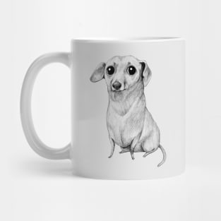 Monochrome Dachshund Mug